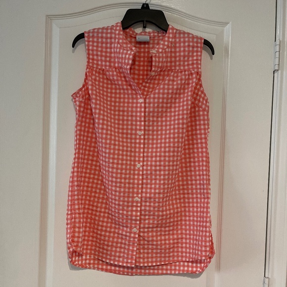 Columbia Women Button up Sleeveless Blouse/Top - Picture 1 of 3
